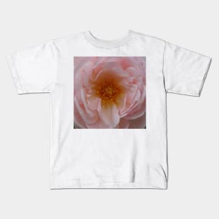 Gold Heart Rose Kids T-Shirt